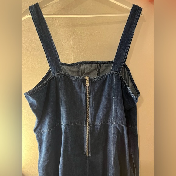 Blue Denim Jean Corset Tie Zip GAP Dress Size 18 NWT - Picture 5 of 5